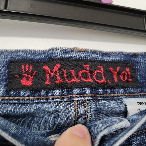 Mudd‎ Yo! Women's Vintage 90s Y2K Flare Bell Bottom Jeans, Size 11, Button Fly - Picture 4 of 11